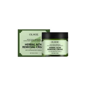 OUHOE Herbal Acne Cream Hydrates, Moisturizes, Improves Skin, Details Pores, And Lightenes Blemishes